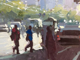 Plein air landscape by Ken Auster