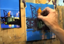 how to paint with pastels