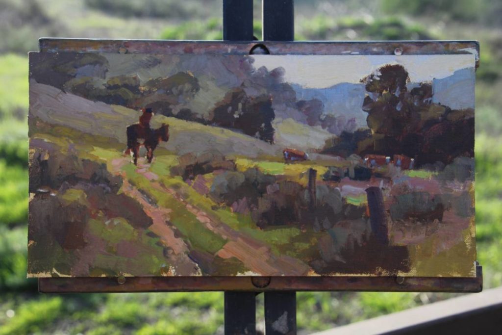 Creating contrasts - plein air painting demo