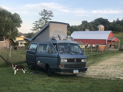 A Harvest Host farm in Wisconsin
