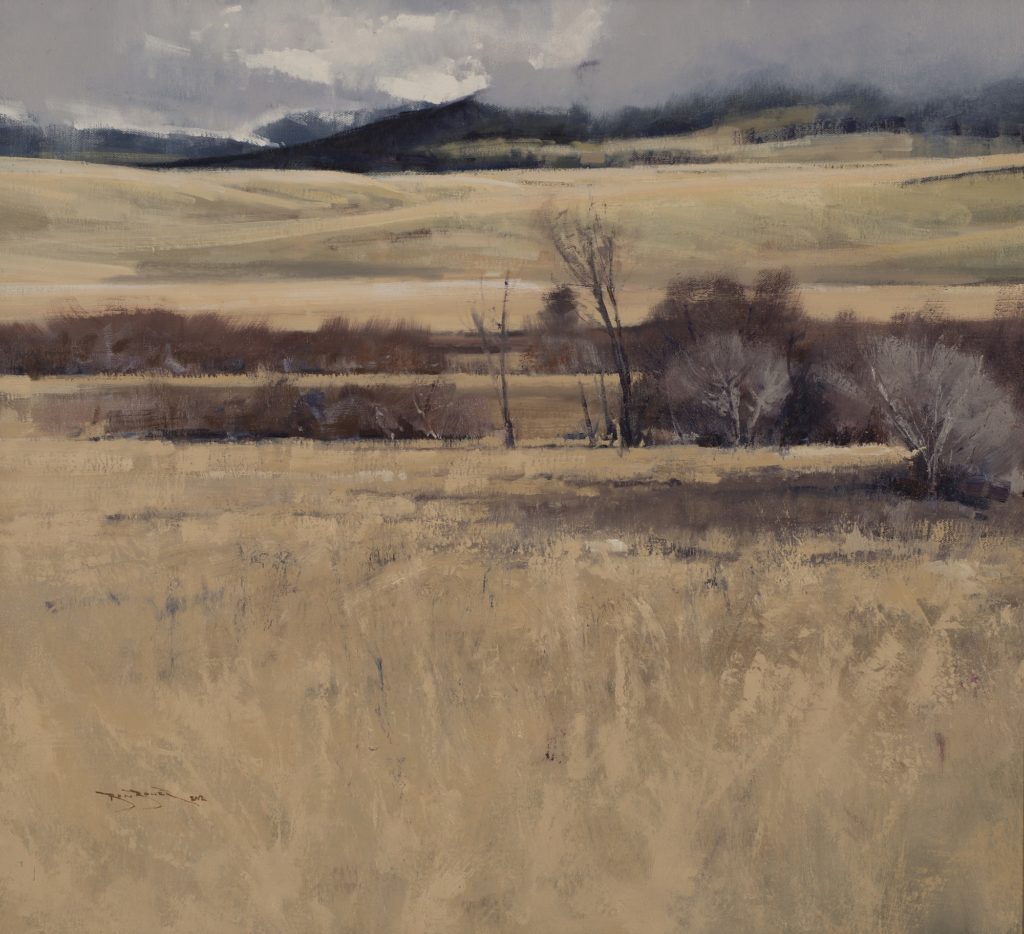 Ben Bauer, "Early Spring in Montana," 24 x 26 inches, Oil on linen, Private collection