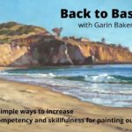 Painting outdoors - "Crystal Cove" by Garin Baker