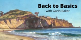 Painting outdoors - "Crystal Cove" by Garin Baker