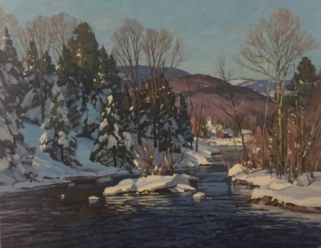 T.M. Nicholas, "Johnson, Vermont," 2018, oil, 24 x 30 in., Private collection, Plein air