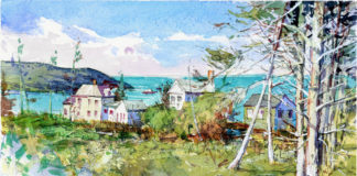 plein air painting watercolor