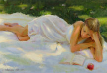 What You Have in Common with Every Artist You Admire William Schneider, "Dappled," 18 x 30 in., plein air