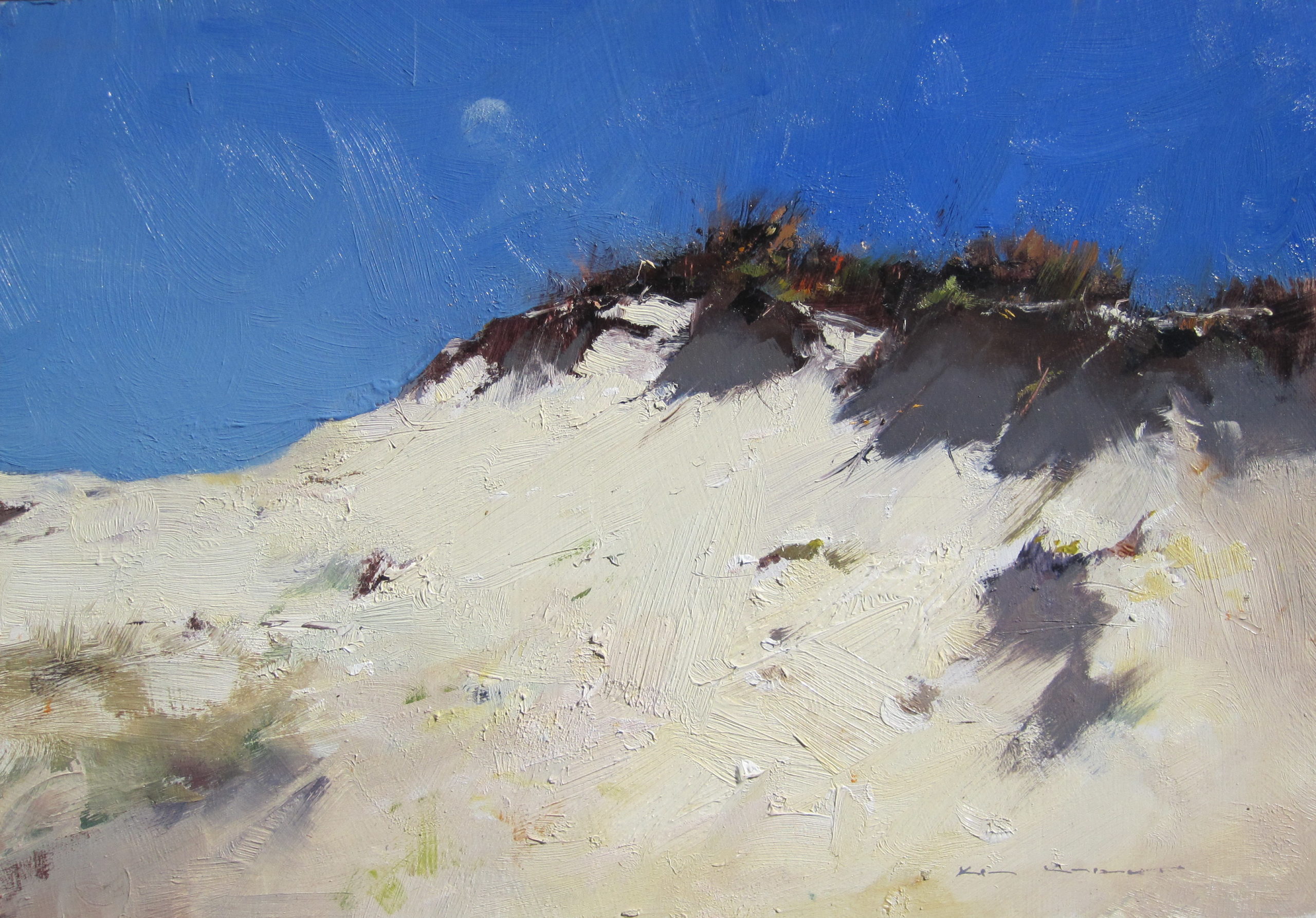 Ken Knight, "Sand Dune," 25 x 36 cm, Oil on panel