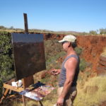 Ken Knight painting en plein air