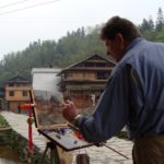 Gene Costanza plein air painting