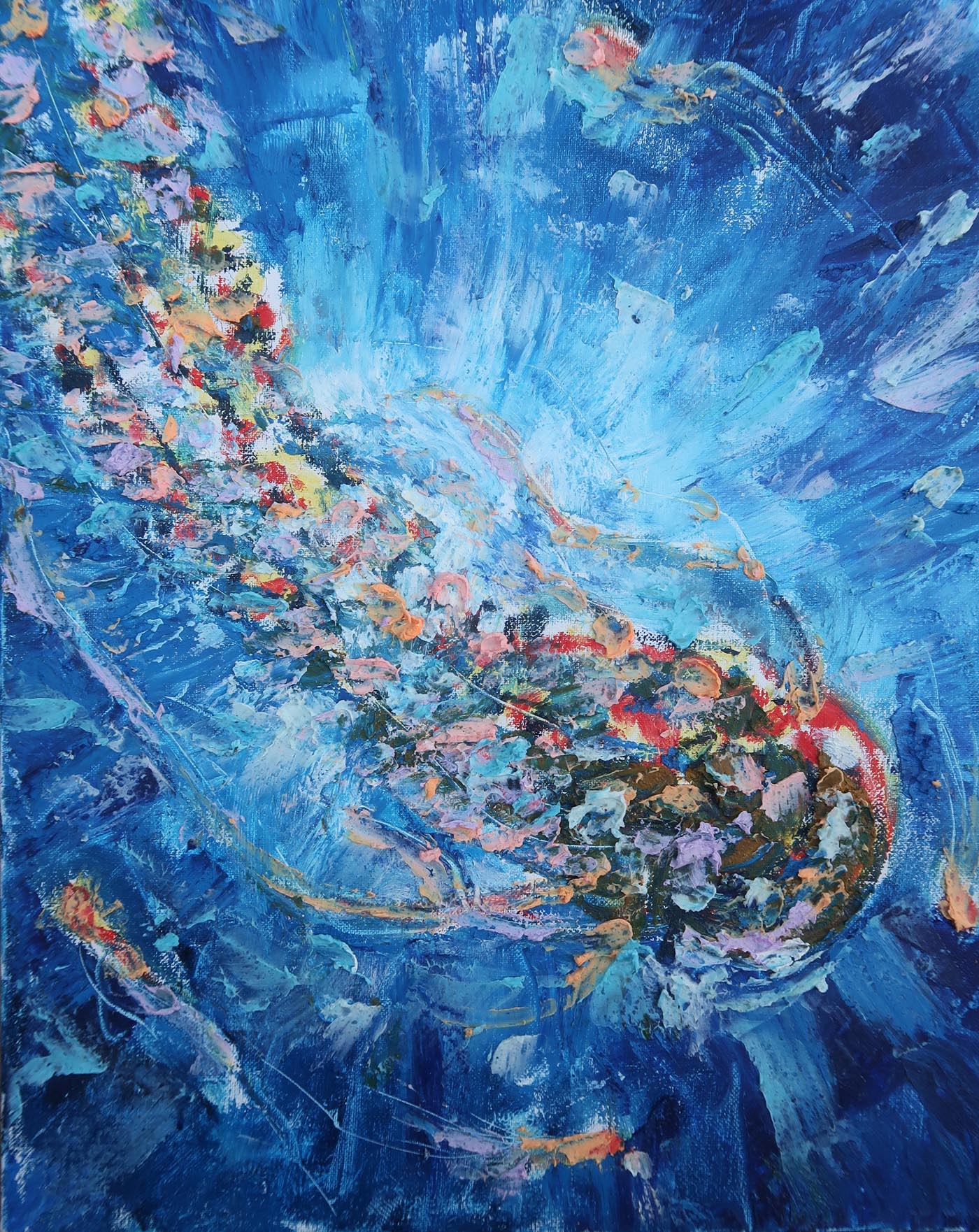 oil painting of a sea nettle