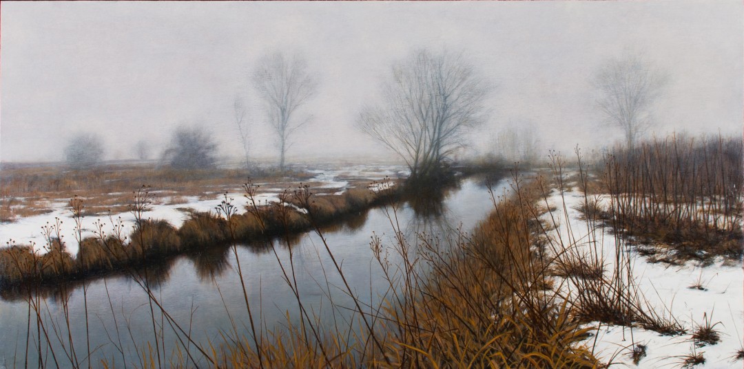 Douglas Whittle, "Token Creek," oil, 24 x 48 in.