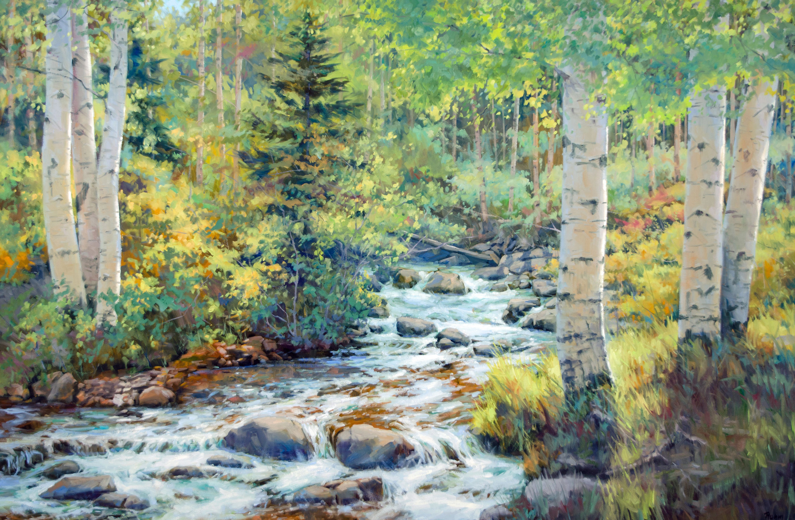 Bob Rohm, "Summer Flow in the Rocky Mountains"