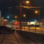 How to paint halos of light - Carl Bretzke, "Boot Store," 16 x 20 in.