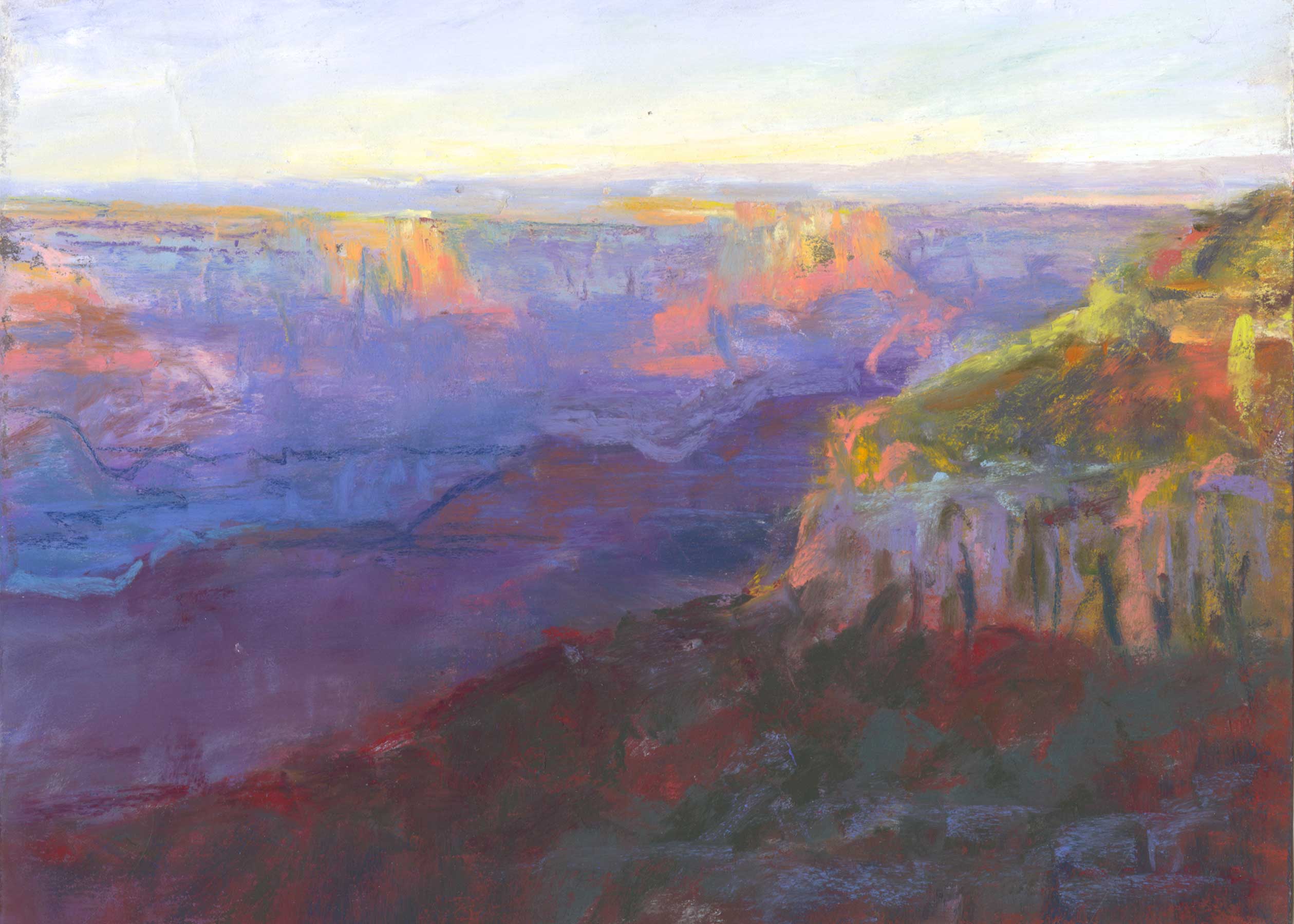 Pastel paintings of Grand Canyon