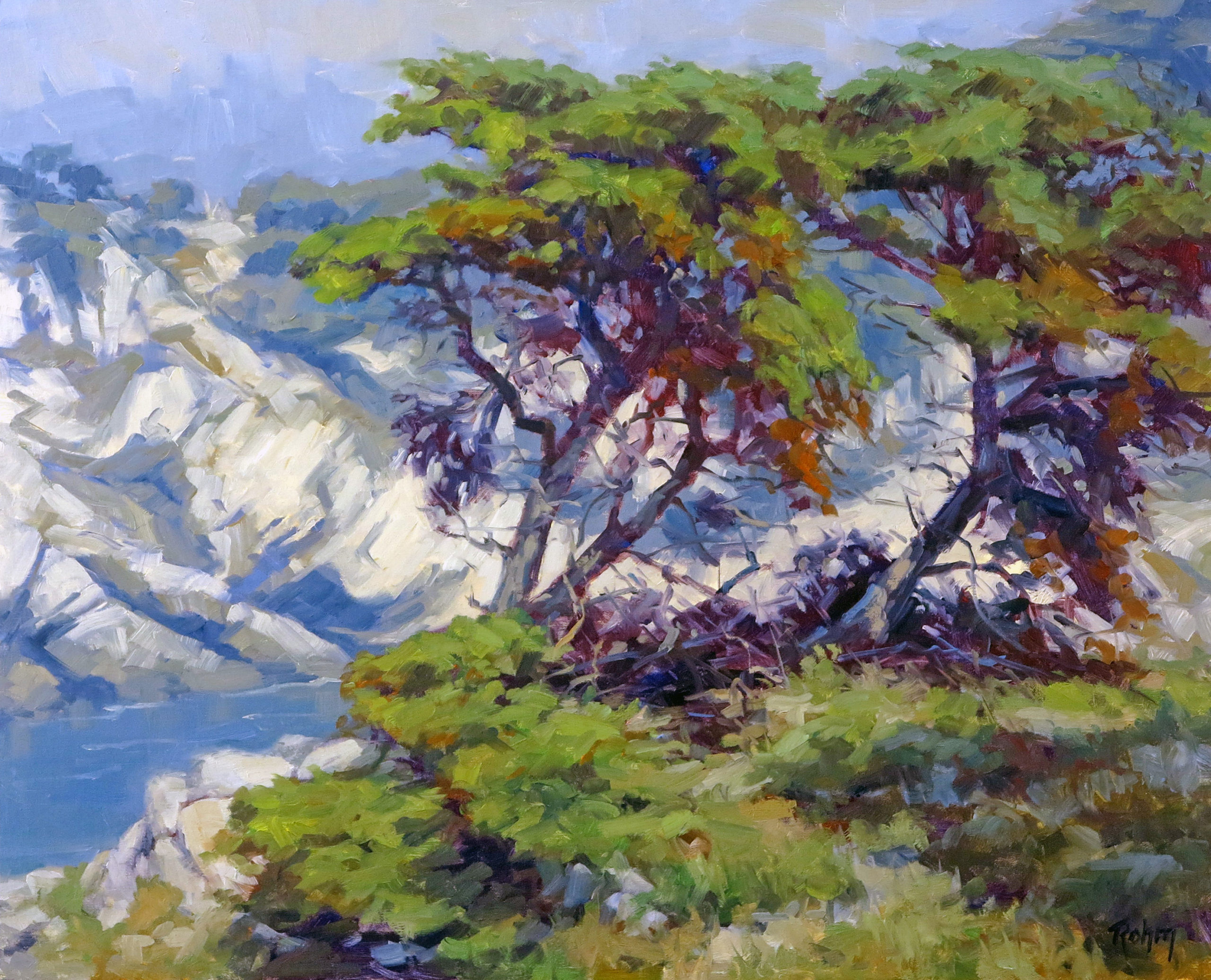 Painting landscapes - Bob Rohm, "Sun Break," 20 x 24 in.