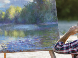 Artist Spotlight: Ryan Jensen picture of artist Ryan Jensen painting en Plein Air