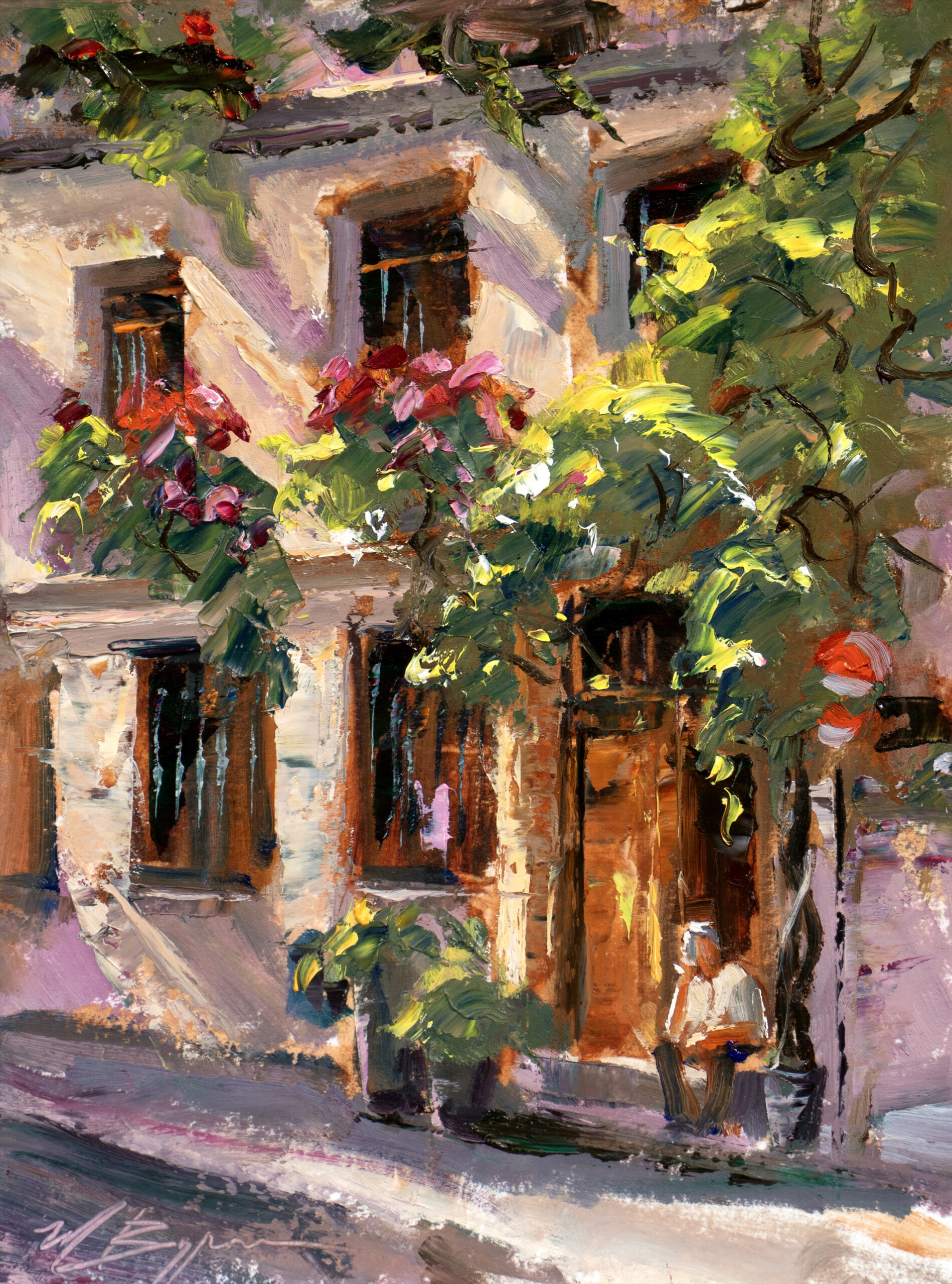 Michele Byrne, "Lillian's in Sunlight," oil, 12 x 9 in.