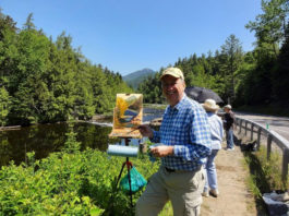 Summer Art Retreat: Join Me and a Few Friends in the Adirondacks Eric Rhoads and friends painting en plein air at a Publisher's Invitational