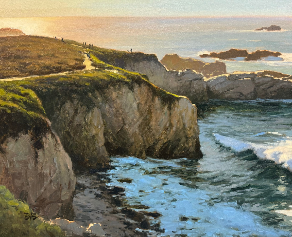 Brian Blood, "Garapatta Light," oil, 24 x 30 in.