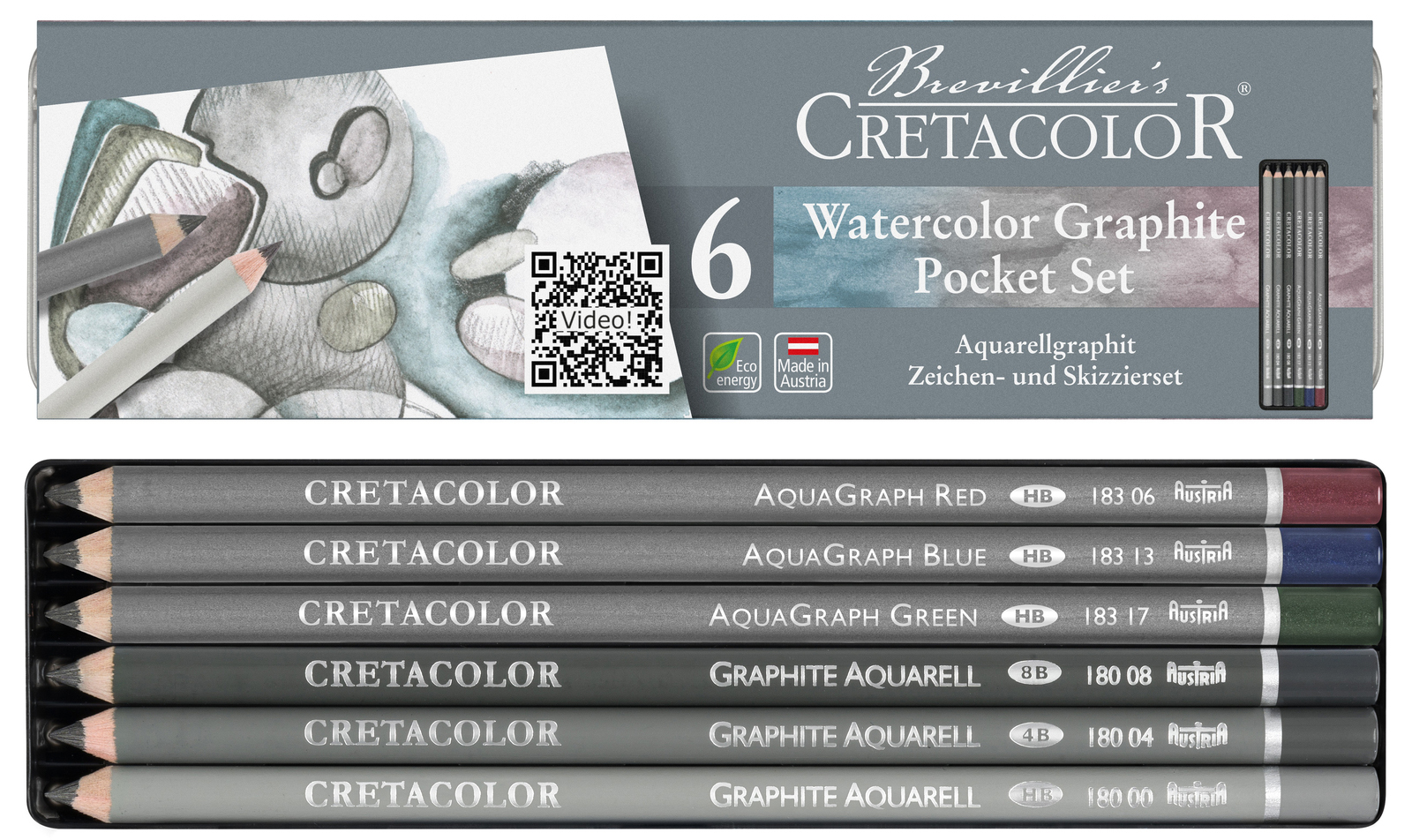 Cretacolor Watersoluble Graphite pencils