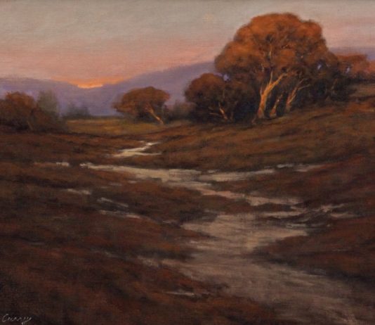Little by Little painting landscapes - "Homeward" by Steve Curry