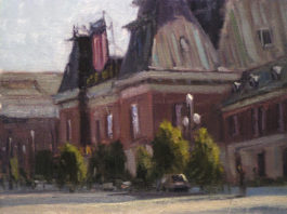 Painting a Cityscape - "Union Pacific" by John Hughes, plein air