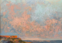 pastel landscapes - 1. "Sunset on the Rim"
