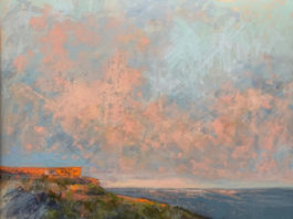 pastel landscapes - 1. "Sunset on the Rim"