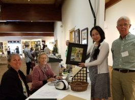 The "check-in" at a plein air painting event