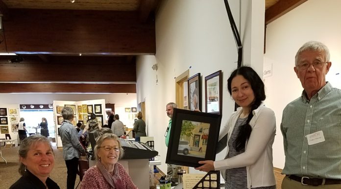 The "check-in" at a plein air painting event