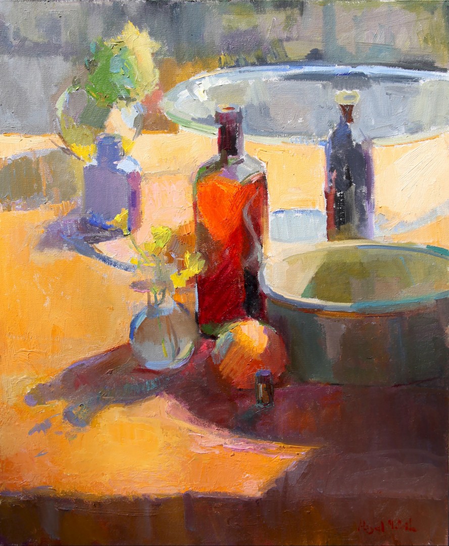 Abigail McBride, "Summer Sun," oil, 20 x 16 in.