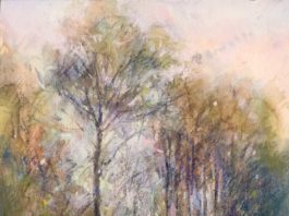 Tutorial: Don’t Underestimate the Underpainting Landscape painting tutorial - Richard McKinley, "Pacific Sentinels," 2019, pastel over watercolor, 15x 10 in., Collection the artist, Plein air