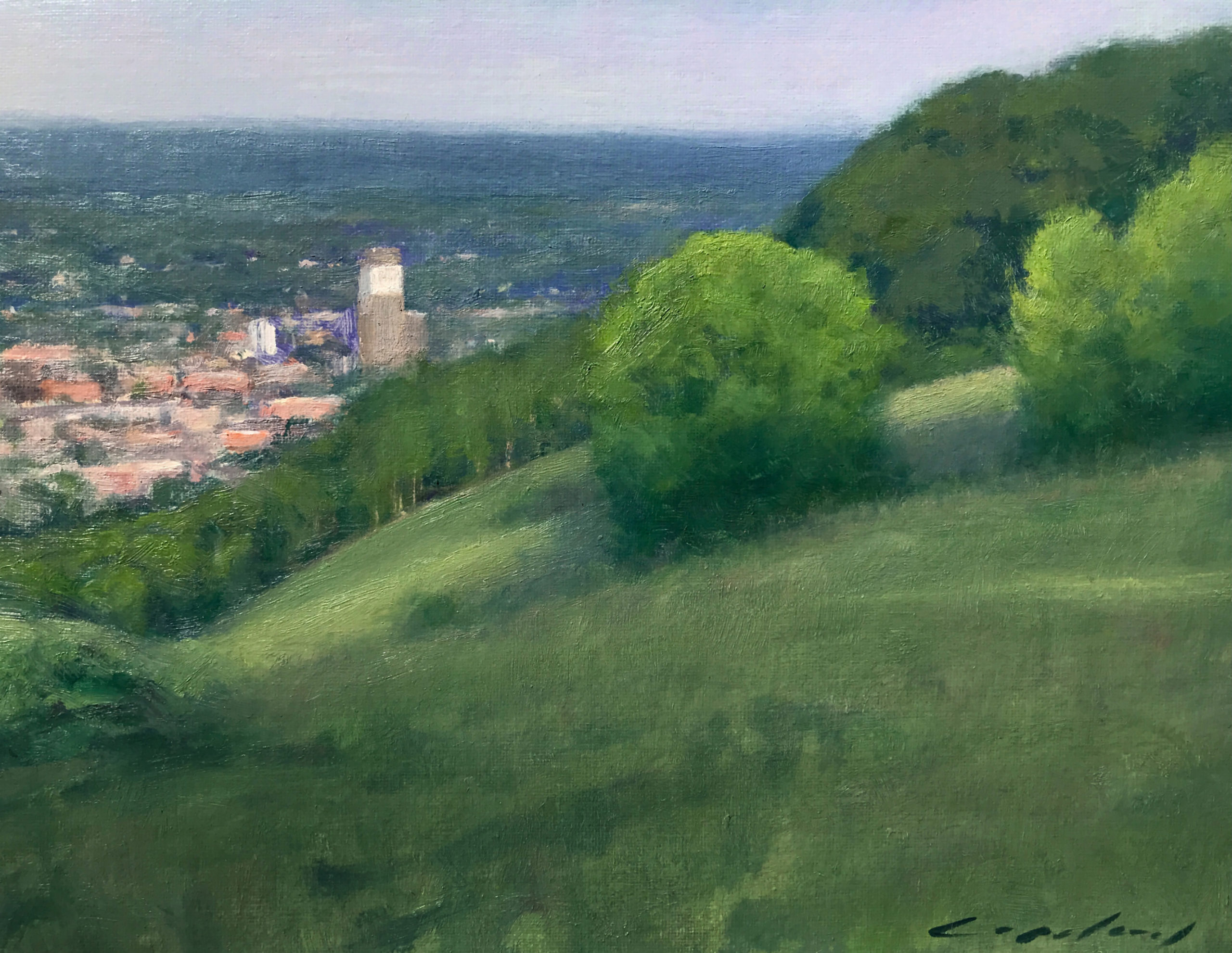 Red Wing Plein Air - Second Place: "Morning Over Red Wing" by Christopher Copeland, oil, 11 x 14 in.