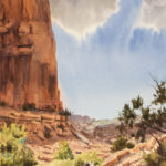 Brienne Brown, “Day for Exploring,” watercolor, 20 x 16 in, $2700, Available through the Illume Gallery of Fine Art