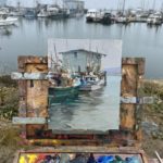 Plein air at Halfmoon Bay, California, 2022 quick painting