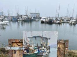 Plein air at Halfmoon Bay, California, 2022 quick painting