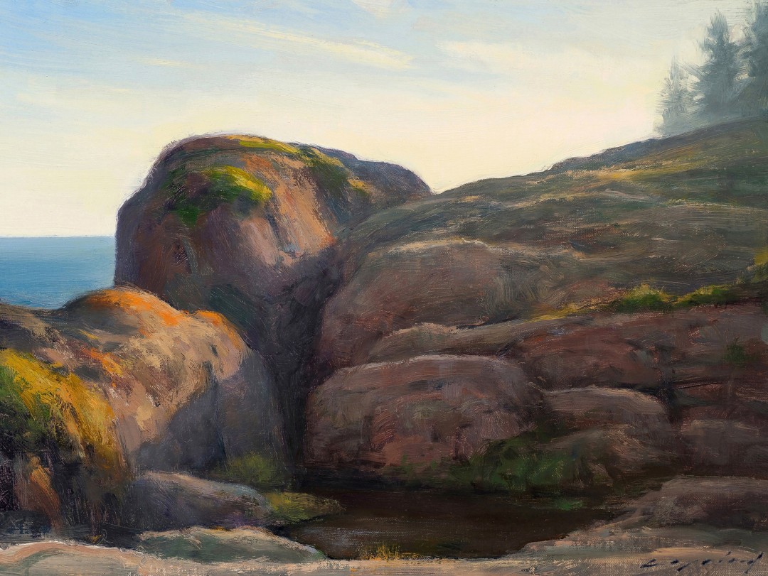 Christopher Copeland, "Red Rock Point," oil, 12 x 16 in.