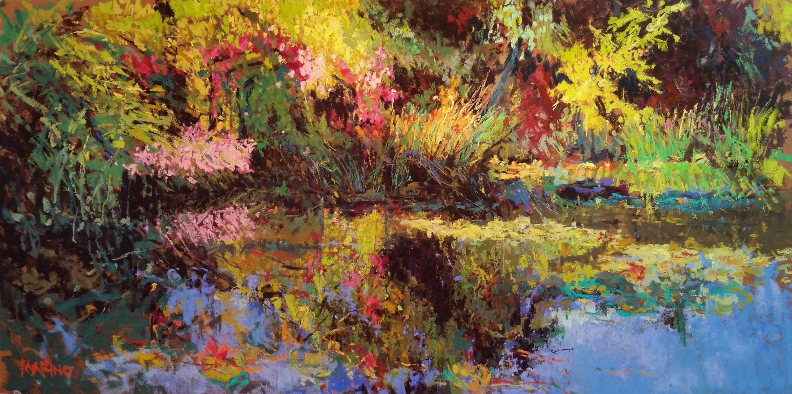 Maria Marino, "Eos," 2016, pastel, 12 x 24 in., private collection, studio