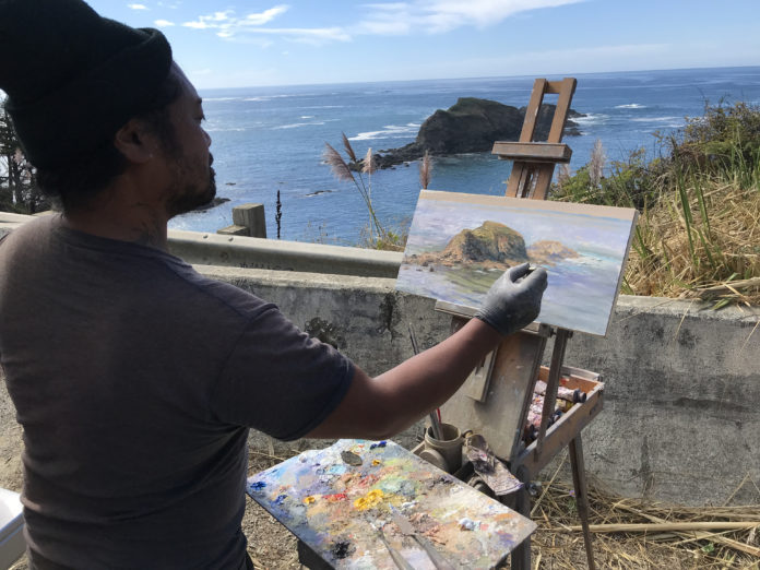 Painting on location