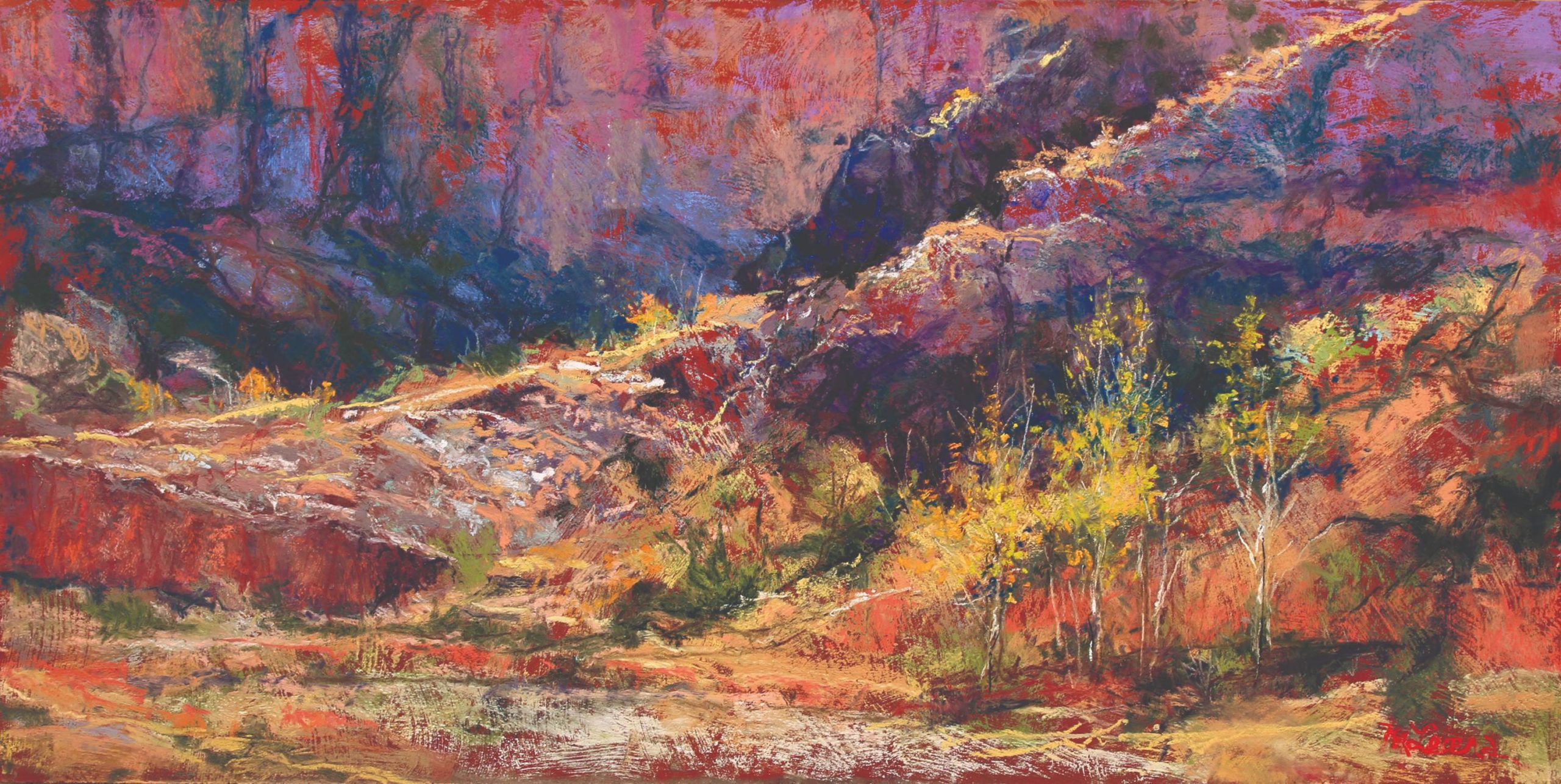 Margi Lucena, "San Lorenzo," pastel painting