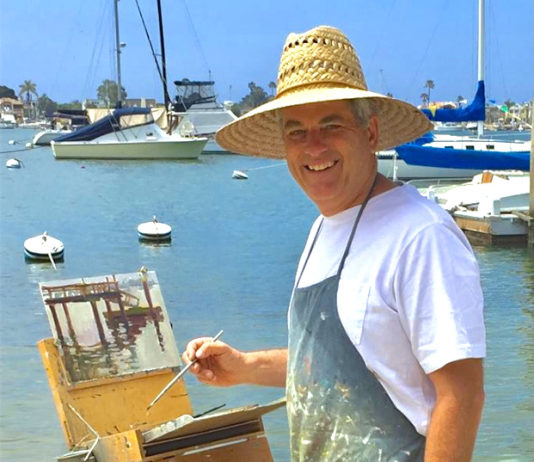 Mark Fehlman, painting en plein air