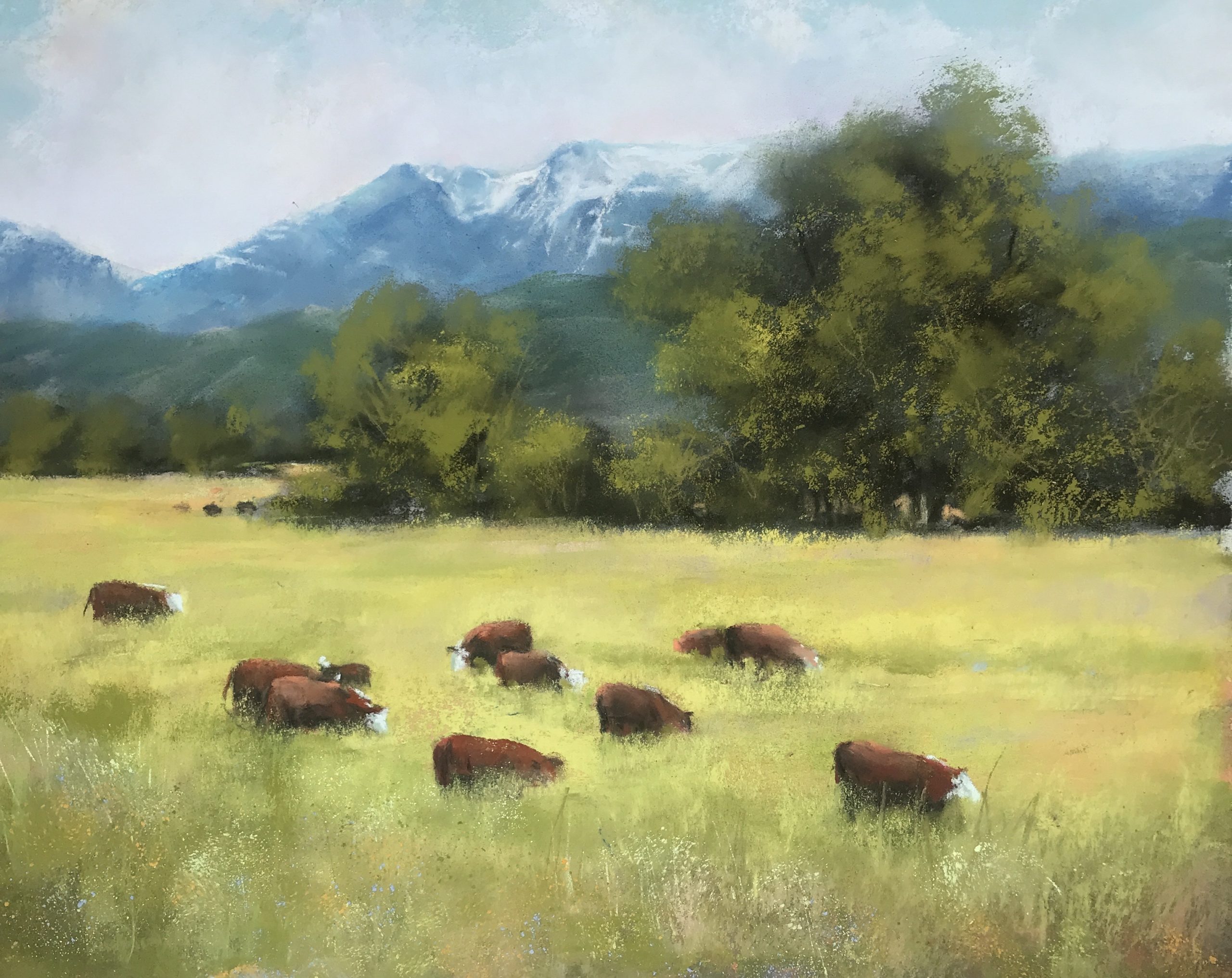 rural paintings - "Grazing" by Bonnie Zahn Griffith