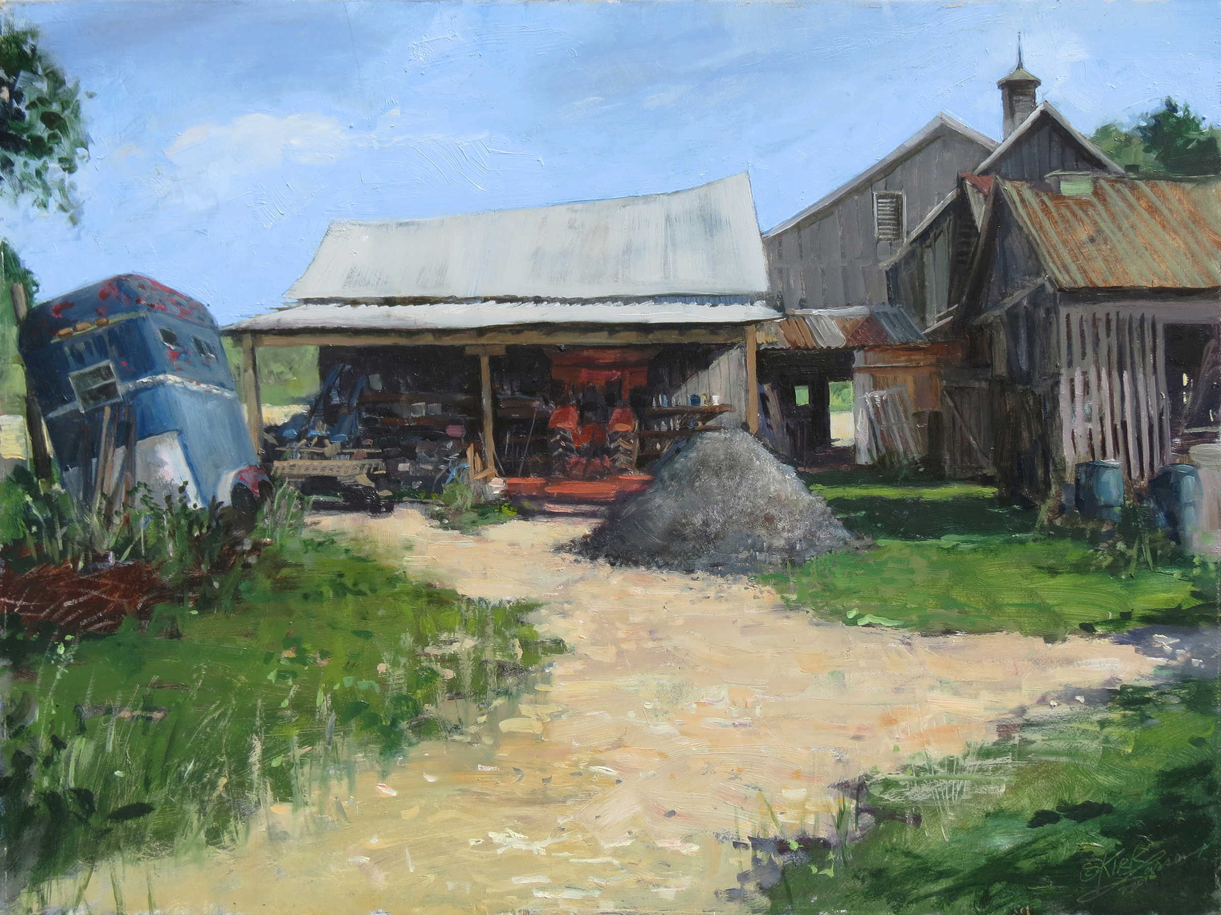 rural paintings - "The Barns Collection" by Kirk Larsen
