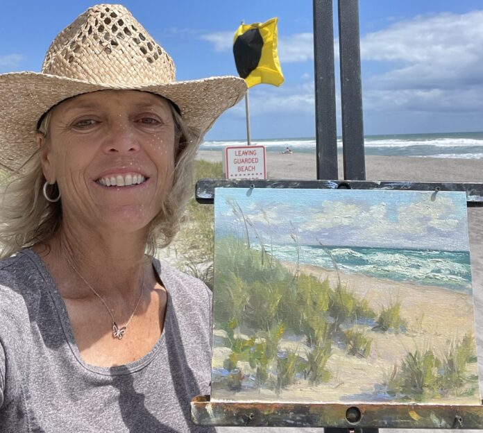 Sue Ginter, plein air painting