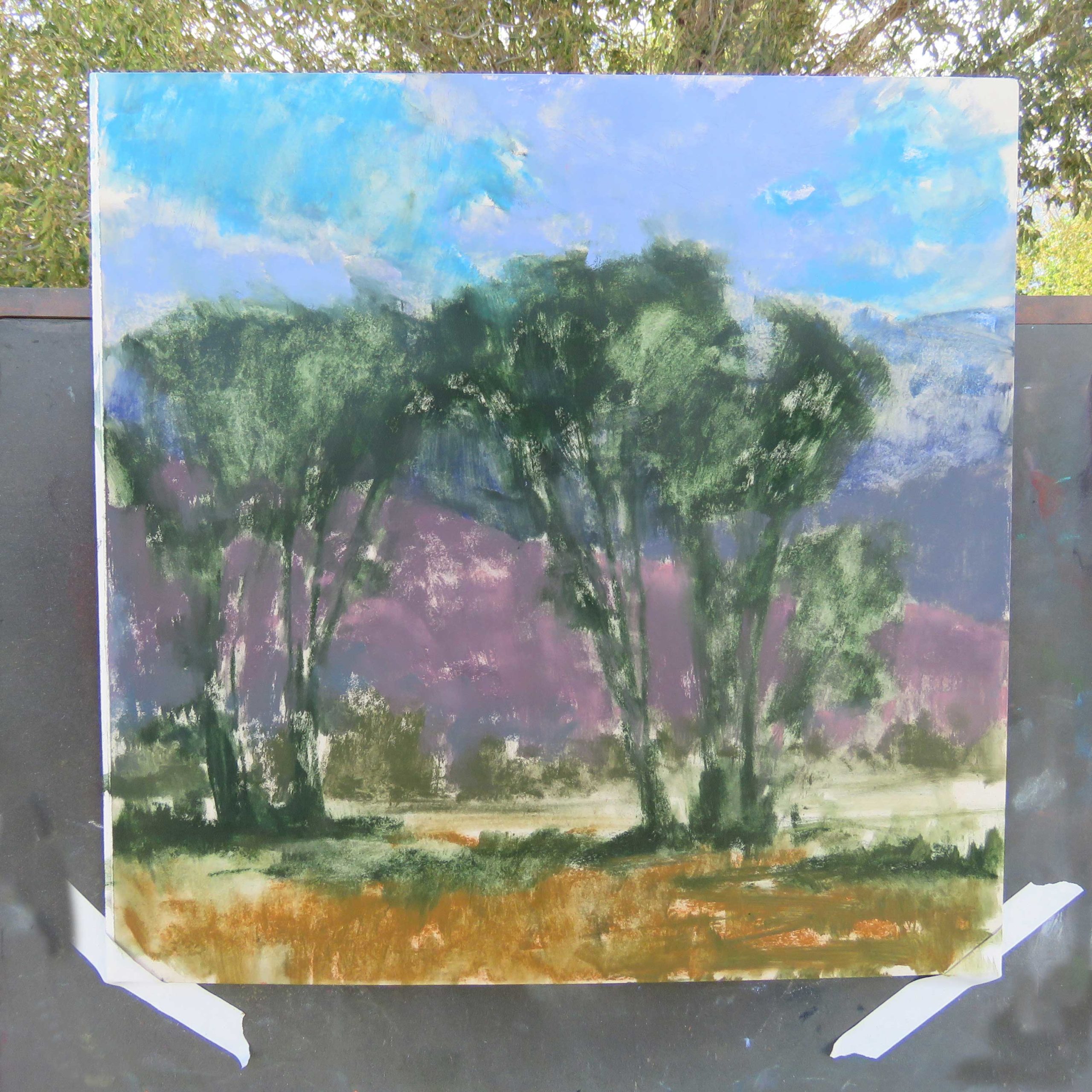 landscape painting demonstration