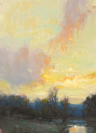 How to paint skies - Landscape painting by John MacDonald