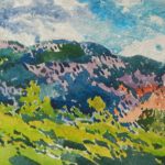 Buffalo Kaplinski: “I Just About Fainted” Plein air watercolor - "Sandstone Ranch" by Buffalo Kaplinski