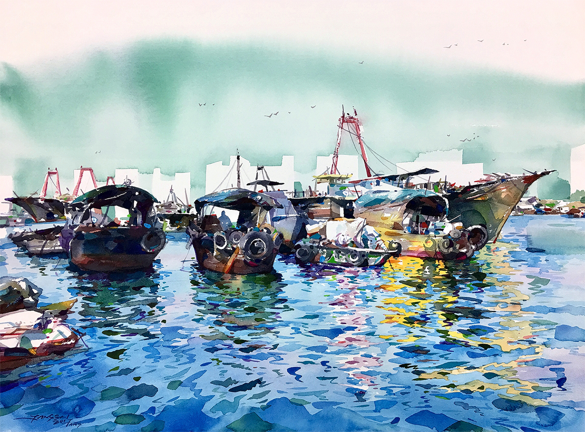 watercolor paintings - Jansen Chow artist