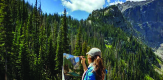Kathleen Hudson painting en plein air