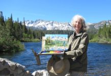 My Favorite Place to Paint: The Eastern Sierra Nevada Mountains Sharon Weaver painting en plein air